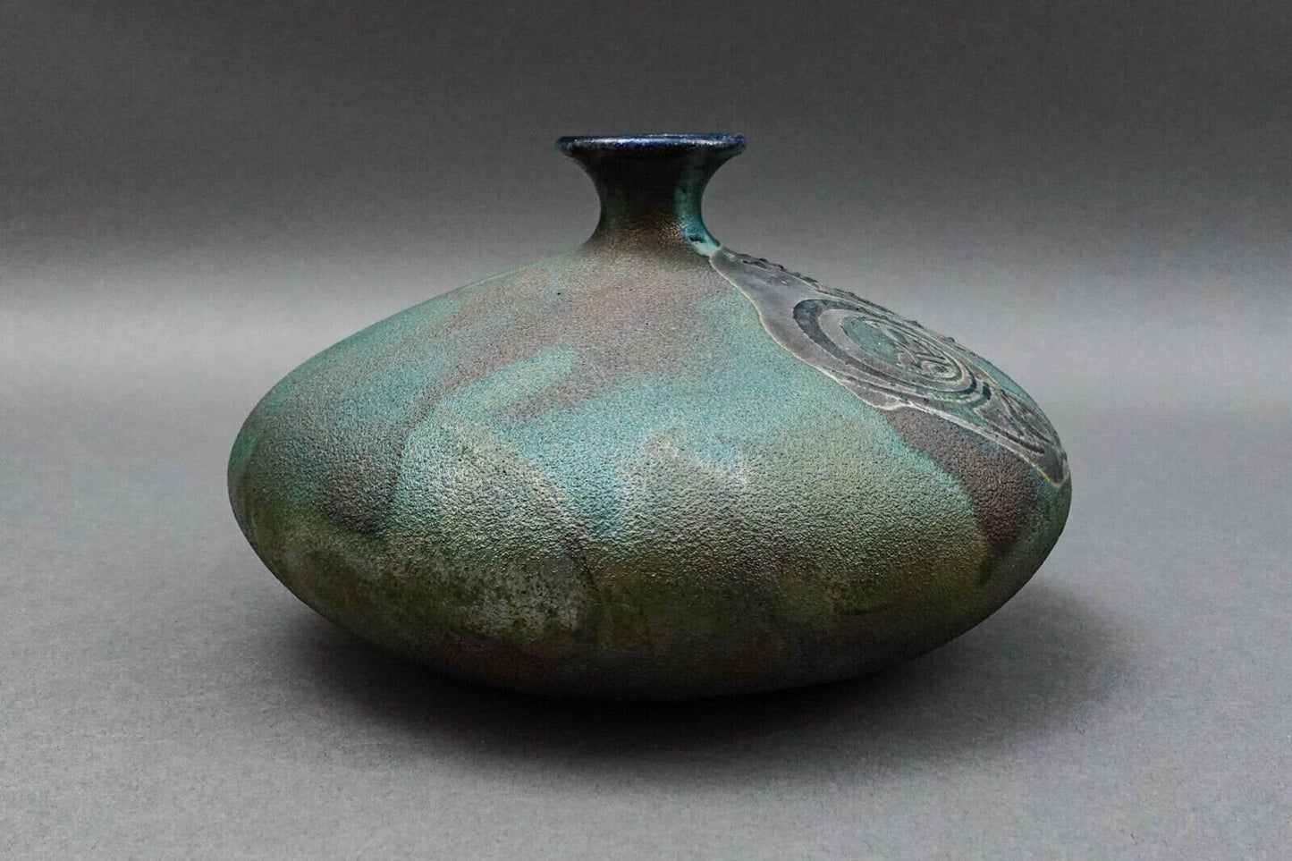 Stephan Roy 1996 Signed Vintage Raku Studio Pottery Vase