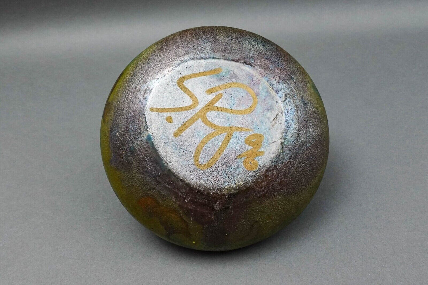 Stephan Roy 1996 Signed Vintage Raku Studio Pottery Vase