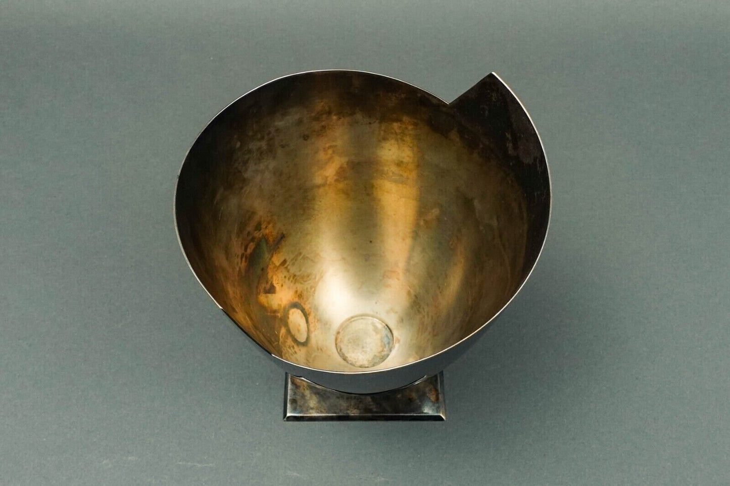 Elsa Rady For Swid Powell Vintage Post Modern Silver Plate Sculptural Wing Vase