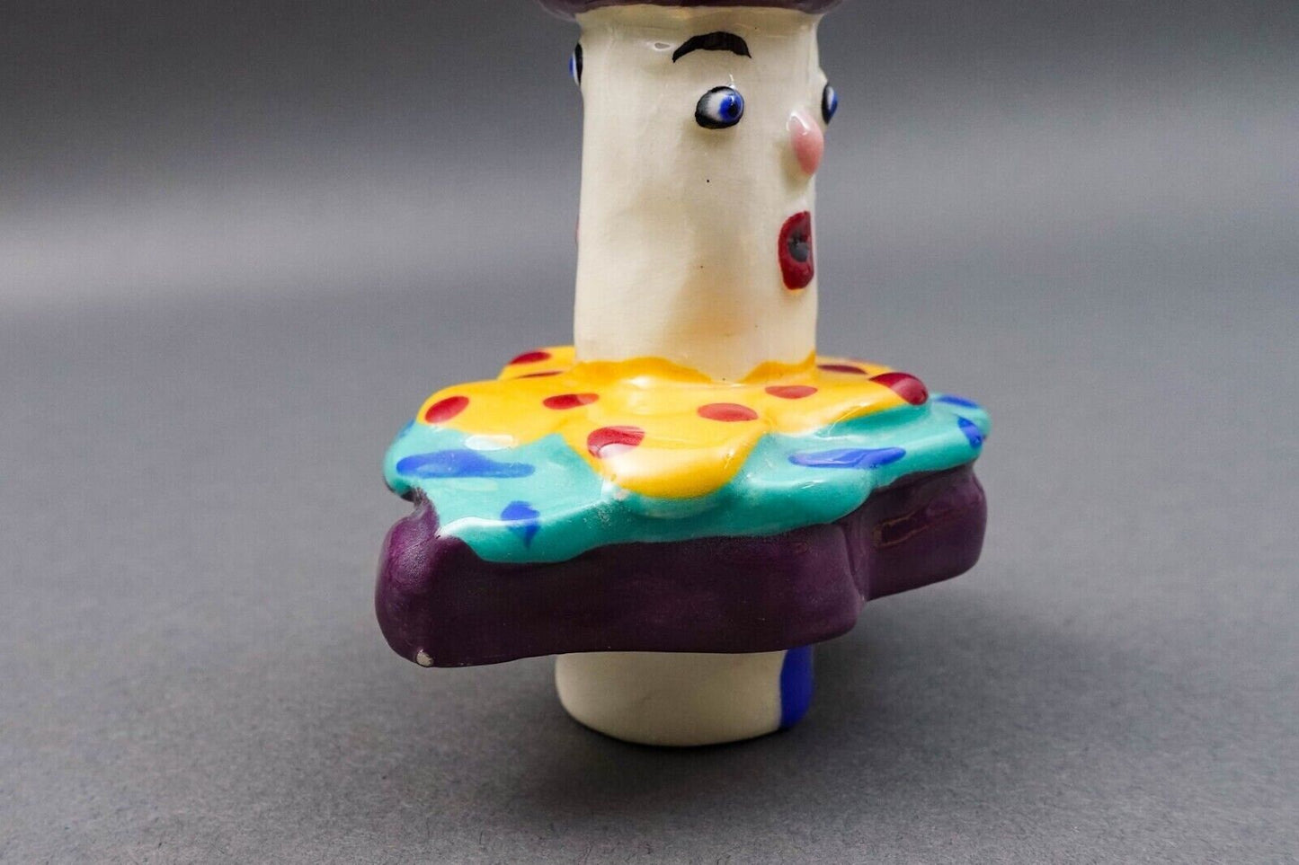 Dana Simson Whimsical My Life As A Clown Ceramic Circus Clown Teapot Sculpture