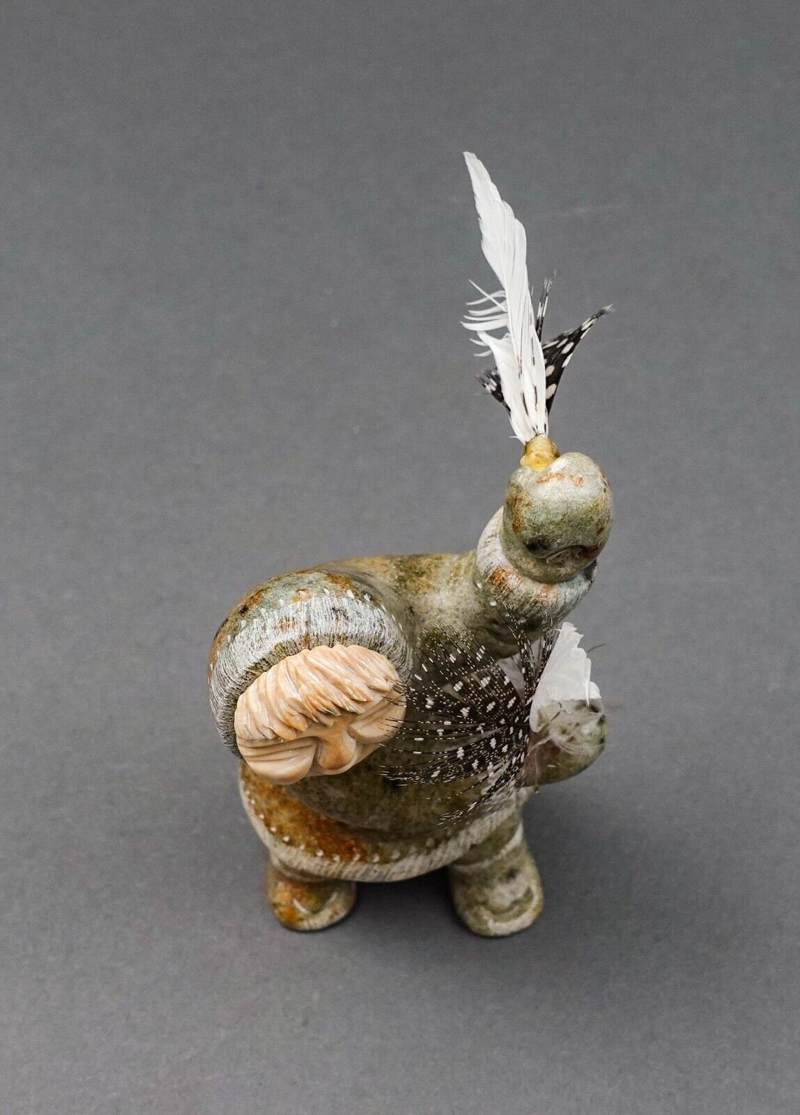 EddIe Lee Alaskan Hand Carved Soapstone Inuit Eskimo Art Figurine Sculpture