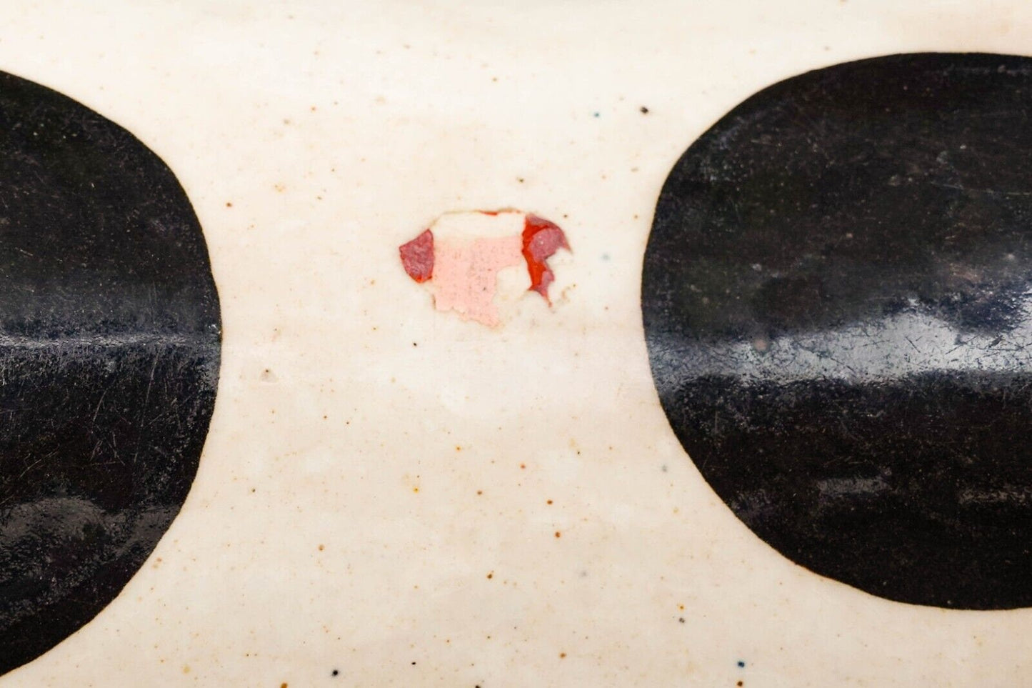 Antique Chinese Large Hand Painted Cat Cizhou Stoneware Pillow Headrest Pair