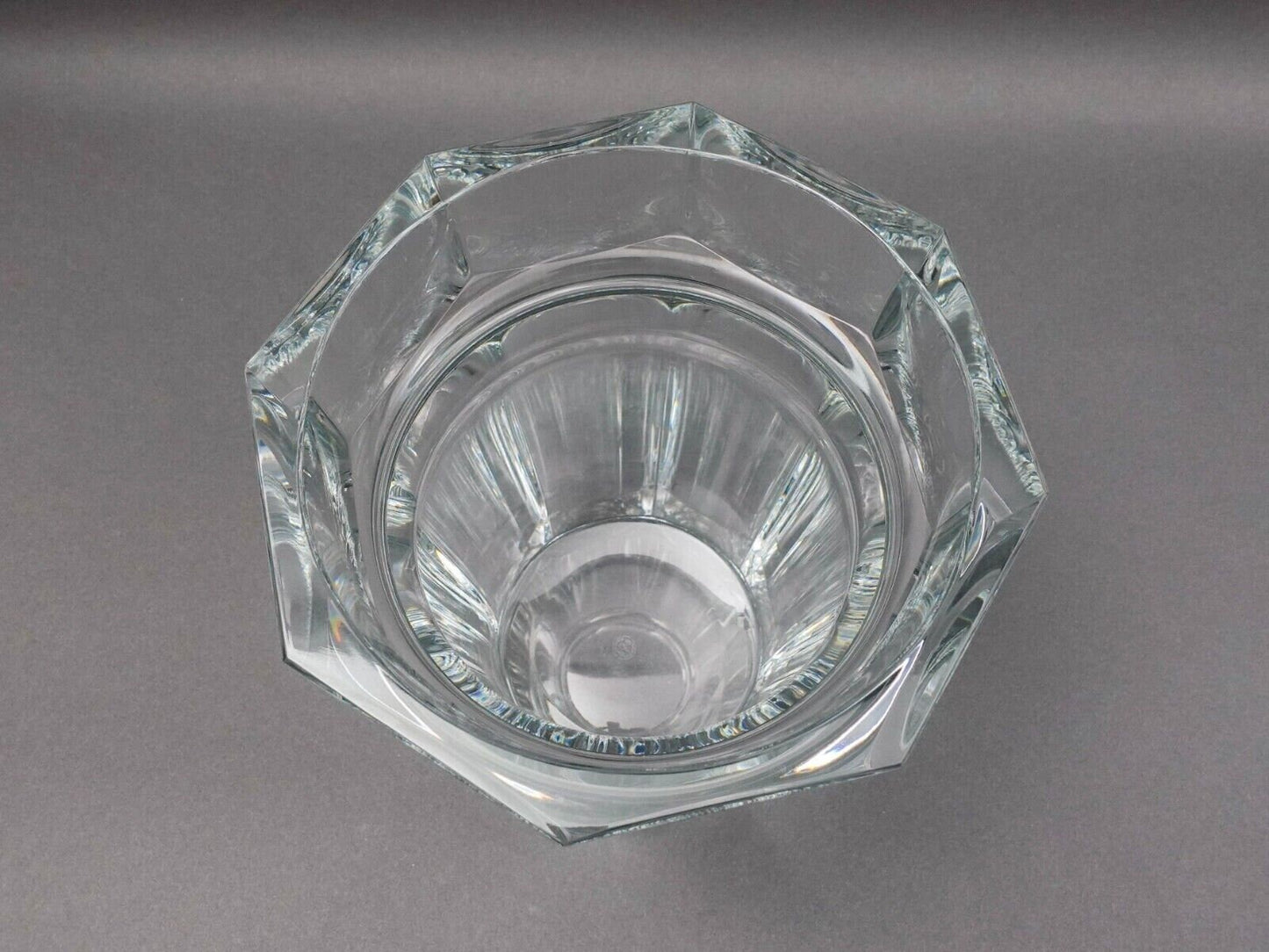 Baccarat Crystal France Tiffany & Co. Harcourt Champagne Ice Bucket 9" (Read)
