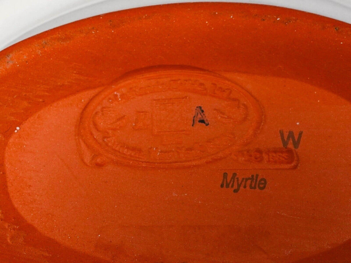 MacKenzie Childs Myrtle Floral Small Oval Trinket Soap Dish 6.25"