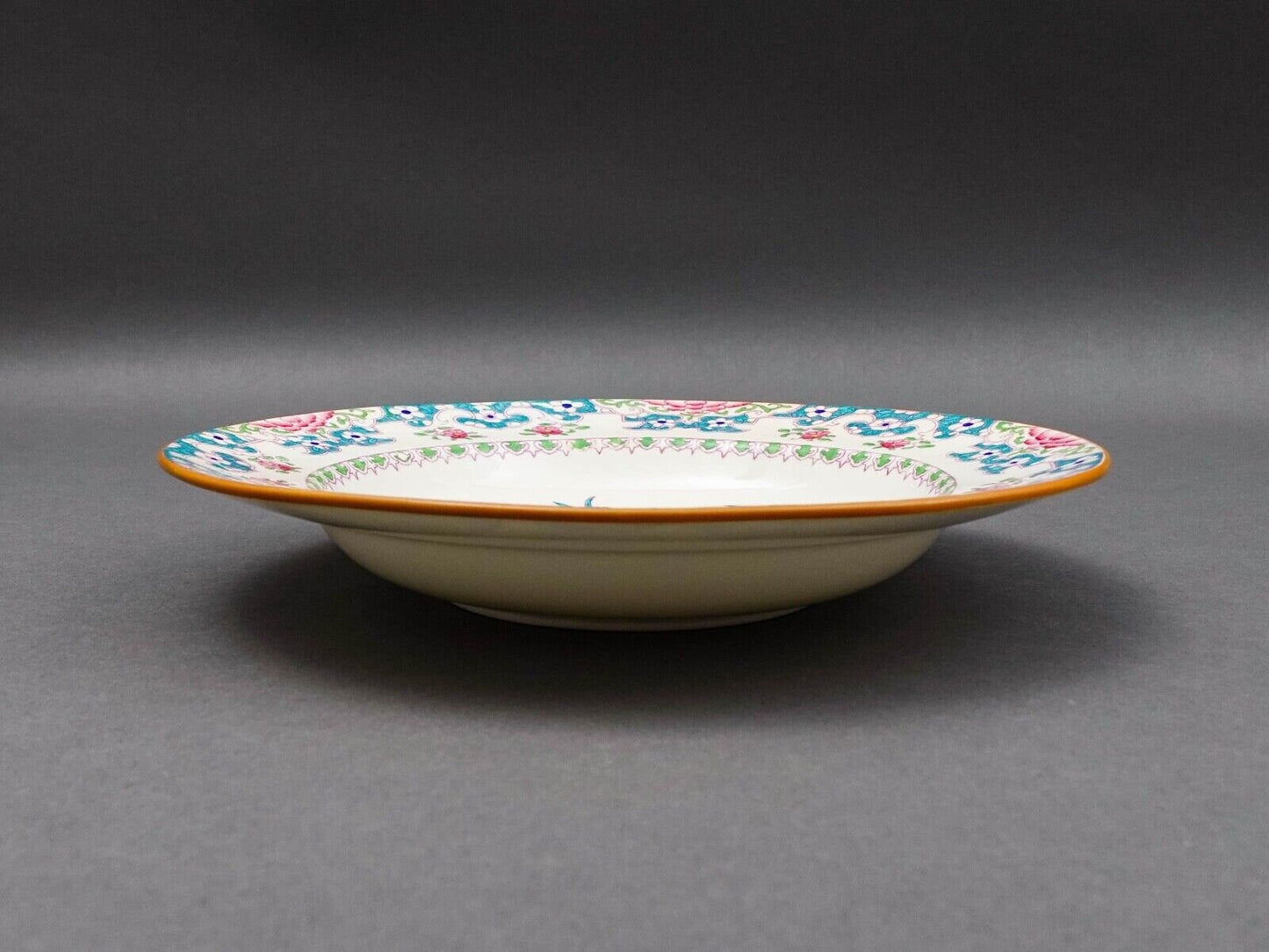Minton England For Tiffany & Co. B894 Floral Bird Rimmed Soup Bowl