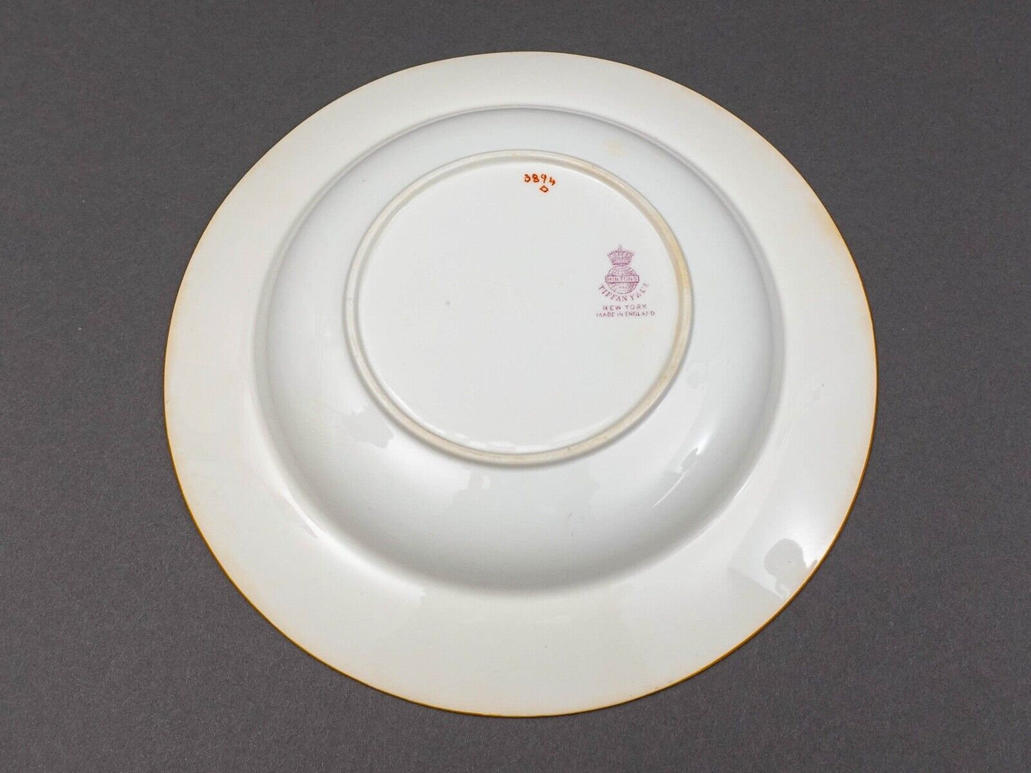 Minton England For Tiffany & Co. B894 Floral Bird Rimmed Soup Bowl