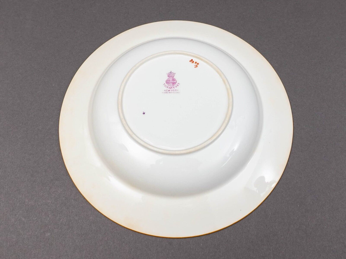 Minton England For Tiffany & Co. B894 Floral Bird Rimmed Soup Bowl Set Of 7