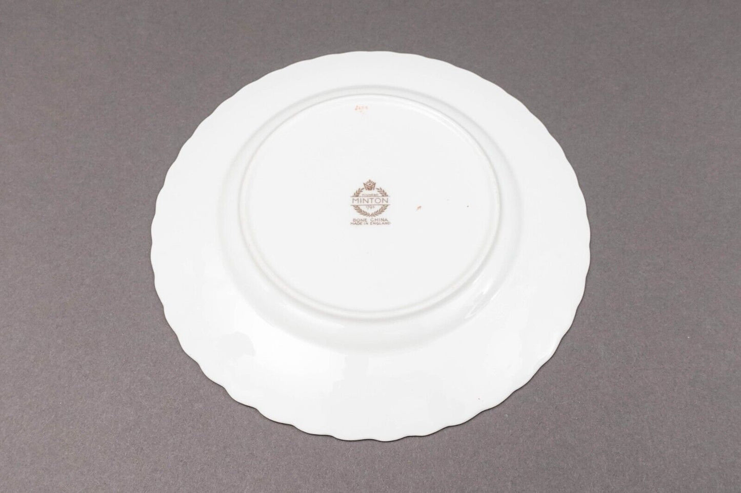 Minton England S600 Gold Laurel Leaves Light Blue Salad Dessert Plate Set Of 5