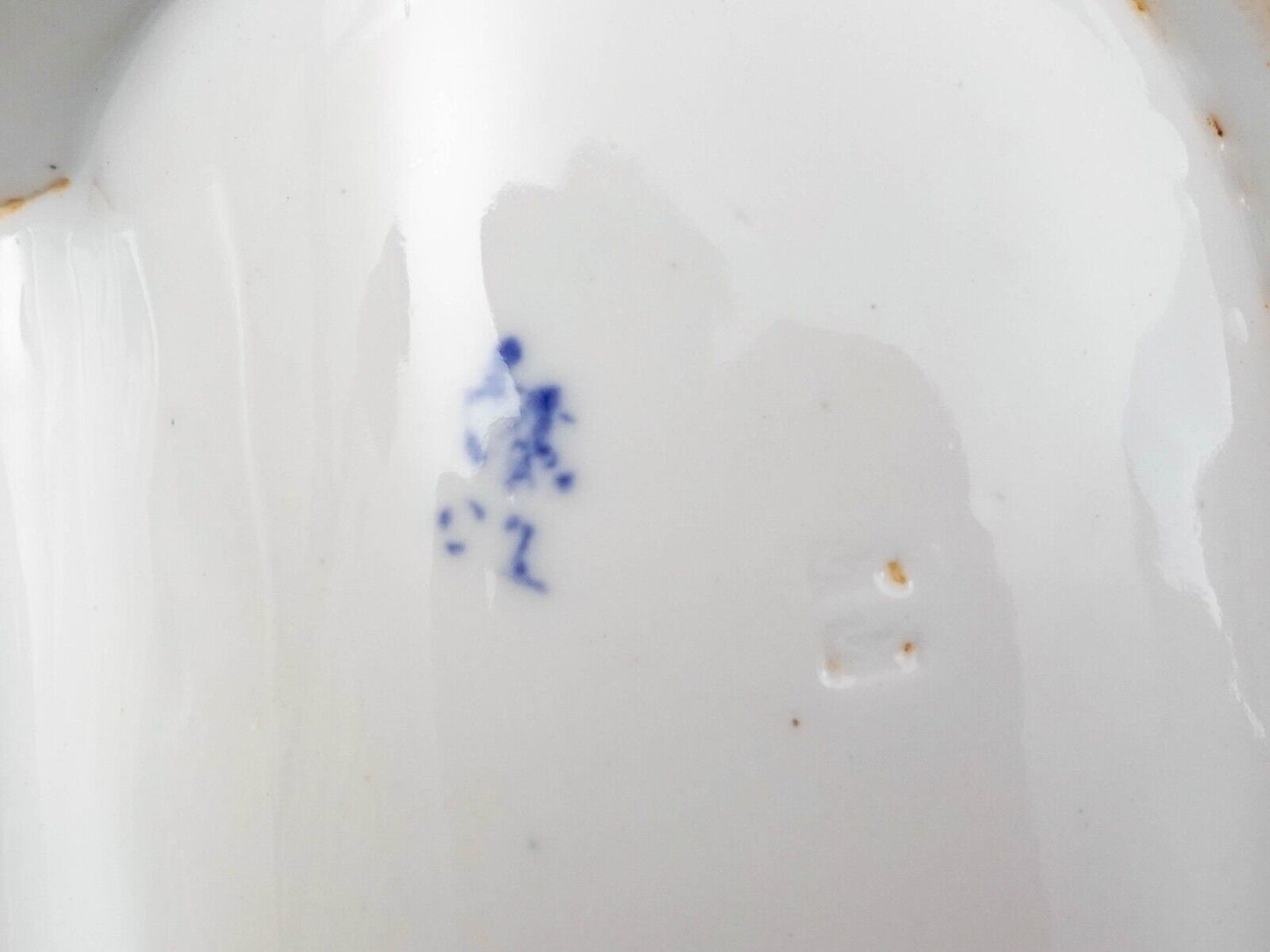 Antique German Hand Painted Floral Porcelain Divided Condiment Serving Dish Tray