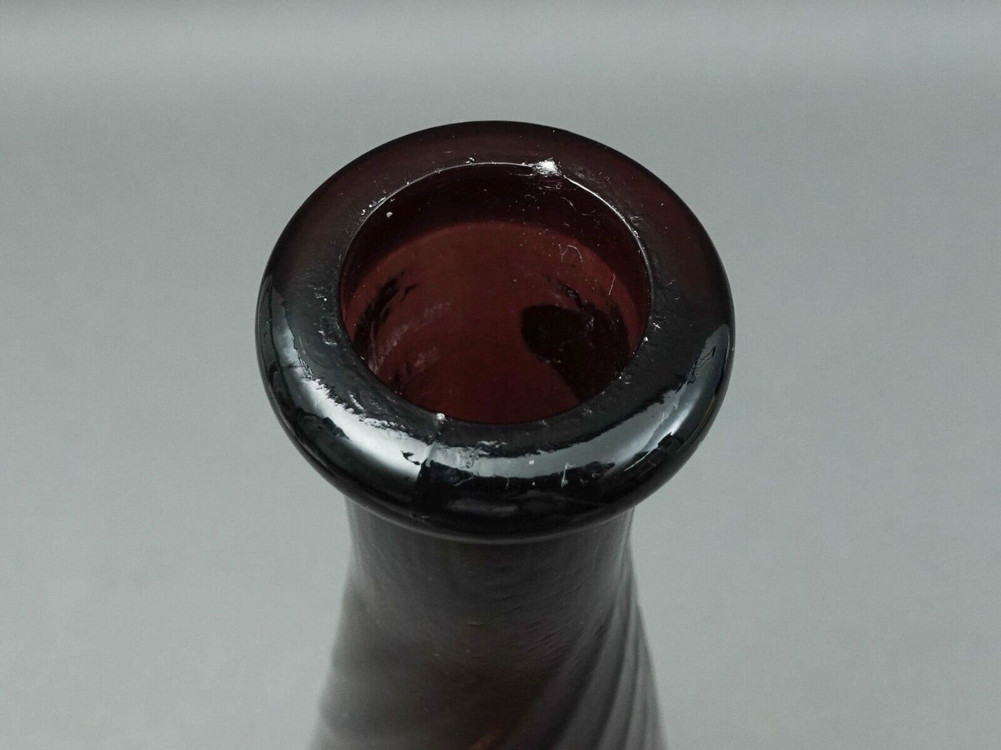 Guildcraft Italy MCM Amethyst Empoli Glass Decanter Genie Bottle 22 3/4"