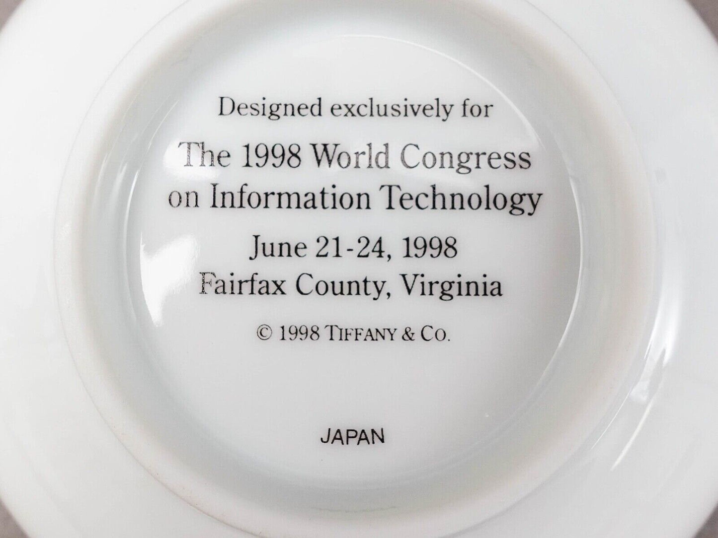 Tiffany & Co Japan 1998 World Congress On Information Technology Bowls Set Of 6