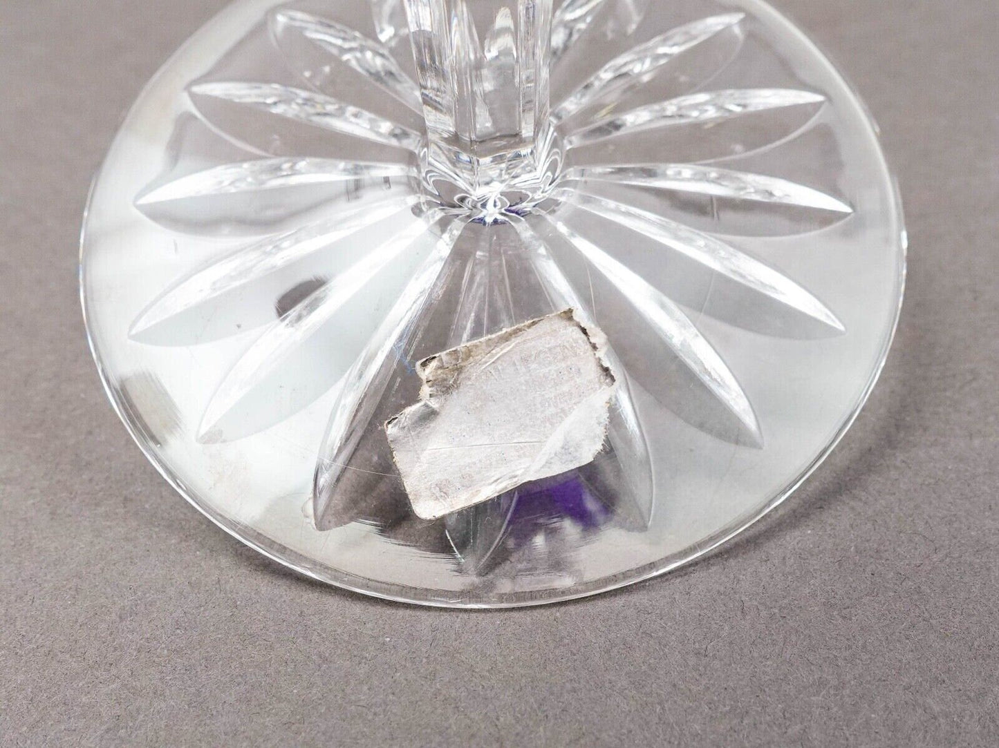 Ajka Hungary Cadessia Cobalt Blue Crystal Wine Hock Glasses Set Of 4