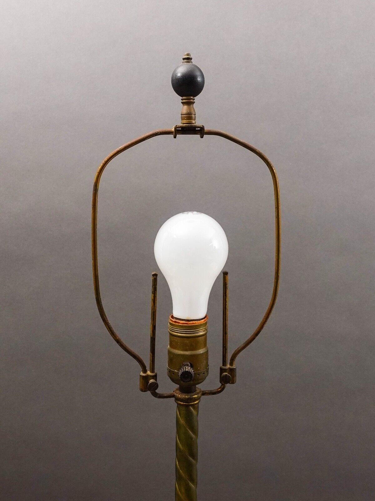 French Antique Gold Ormolu Gilt Bronze Opaline Opalescent Glass Table Lamp