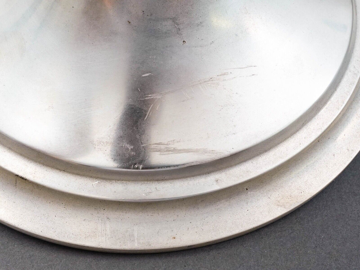 Antique Monumental Sterling Silver Art Nouveau Openwork Everted Rim Vase 17 1/2"