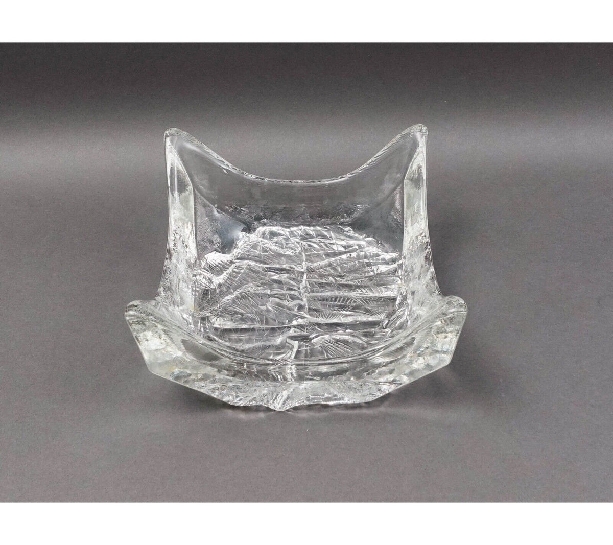 Iittala Finland Tapio Wirkkala Finland Lunaria Art Glass Catchall Bowl