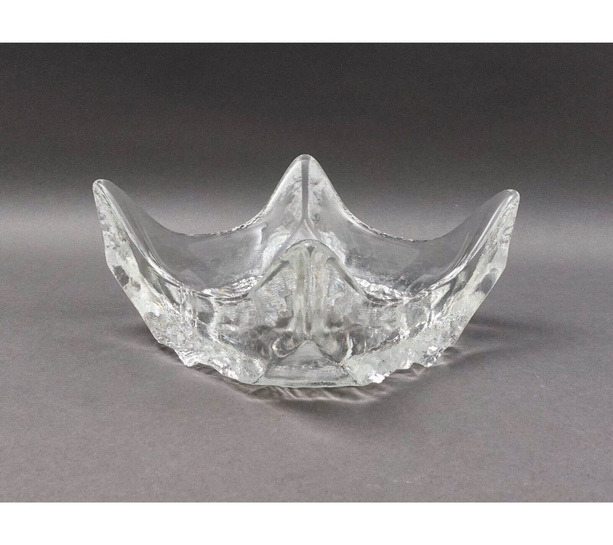 Iittala Finland Tapio Wirkkala Finland Lunaria Art Glass Catchall Bowl