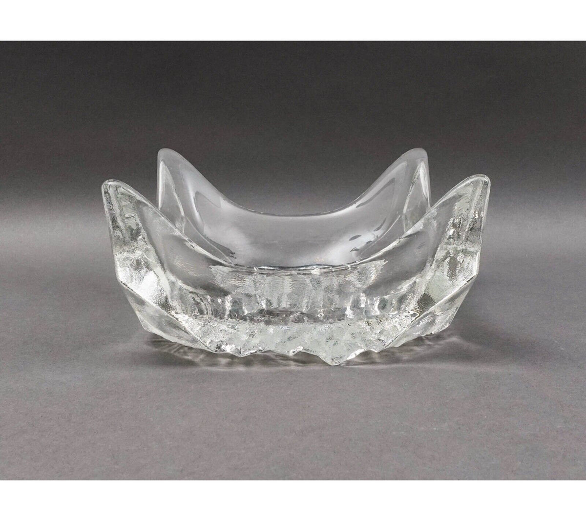 Iittala Finland Tapio Wirkkala Finland Lunaria Art Glass Catchall Bowl