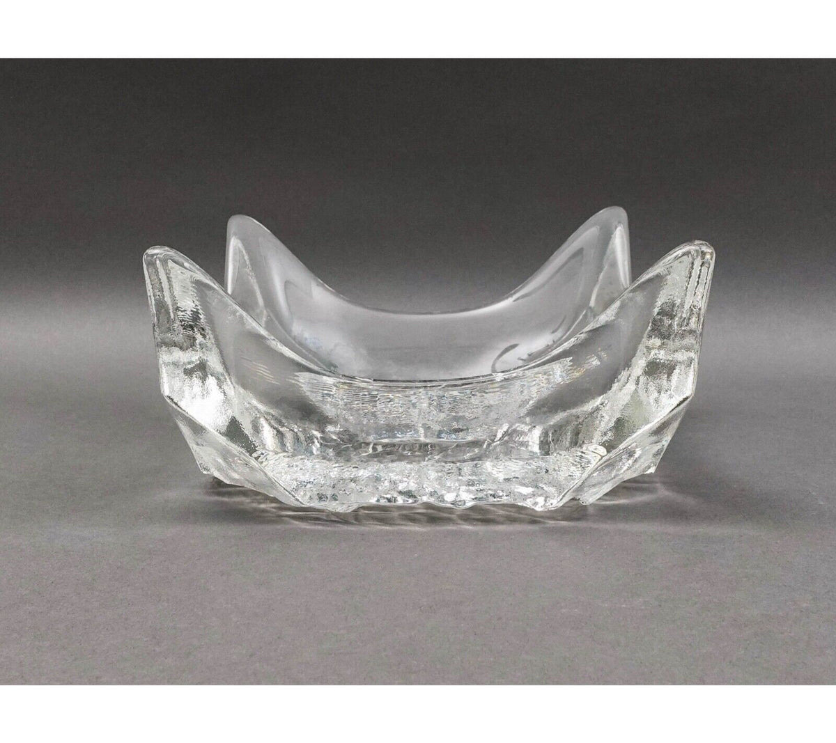 Iittala Finland Tapio Wirkkala Finland Lunaria Art Glass Catchall Bowl