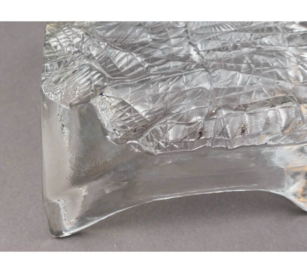 Iittala Finland Tapio Wirkkala Finland Lunaria Art Glass Catchall Bowl