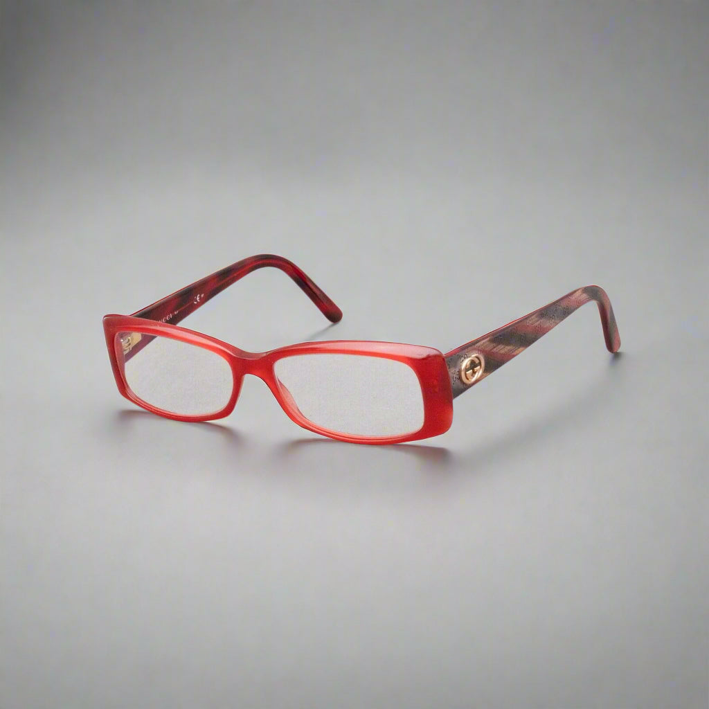 Gucci GG3560 L7F Full Rim Red Eyeglasses Frames 135 Made In Italy