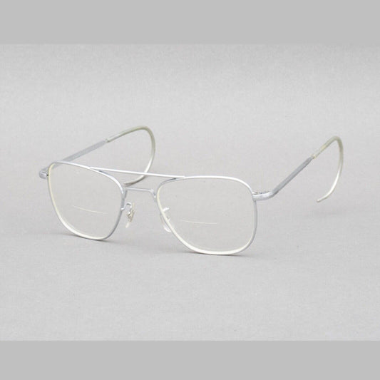 Randolph Engineering 6 1/2 Silver Pilot Sunglasses Made In USA (Frame Only)