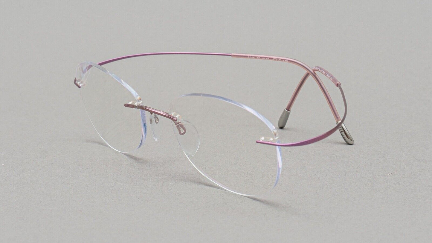Silhouette 5515 70 3540  Mauve Eyeglasses Frames []17 140 Made In Austria