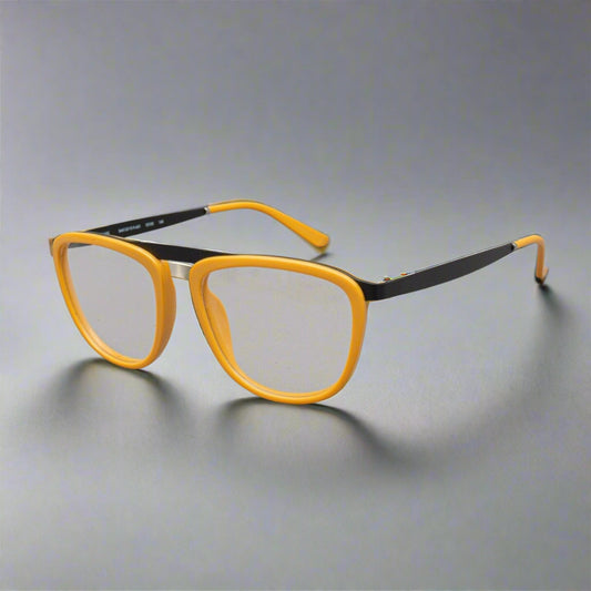 Smoke & Mirrors Pusherman SMX132-Y3-9-A01 Yellow Eyeglasses Frames 52[]20 140