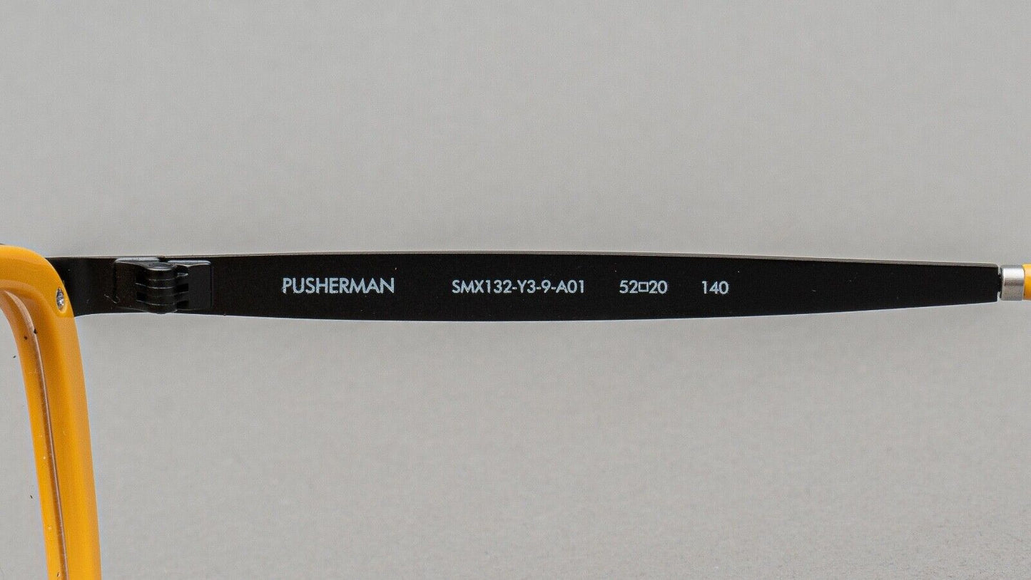 Smoke & Mirrors Pusherman SMX132-Y3-9-A01 Yellow Eyeglasses Frames 52[]20 140