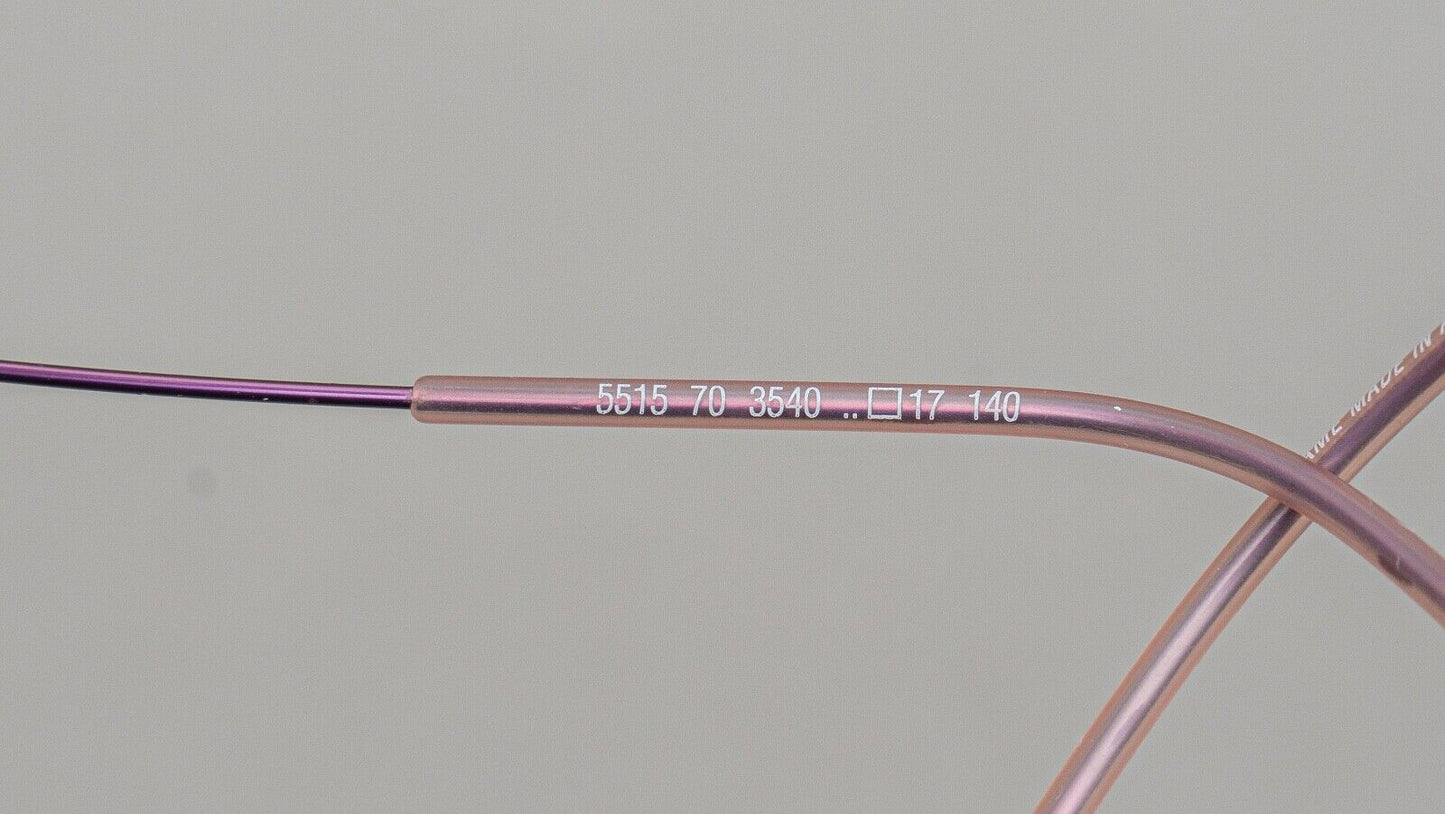 Silhouette 5515 70 3540  Mauve Eyeglasses Frames []17 140 Made In Austria