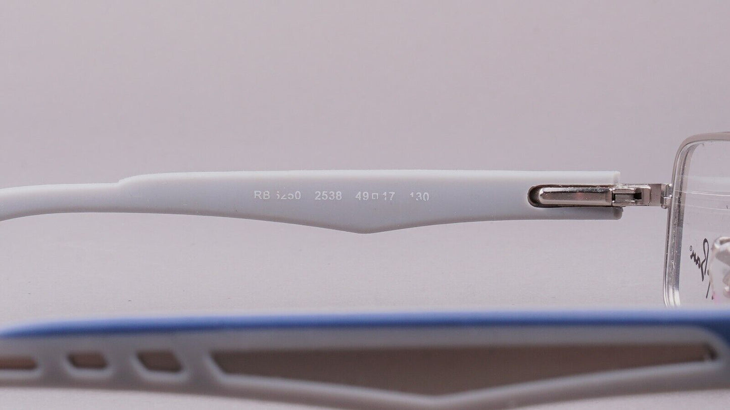 Ray Ban 6250 2538 Siver & Blue Men's Eyeglasses 49[]17 130