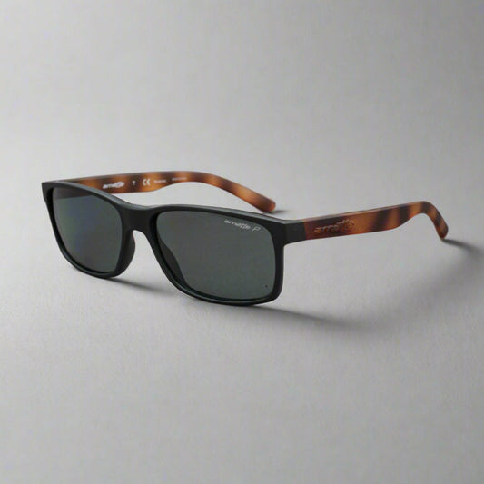 Arnette Slickster 4185-2273/81 Black Brown Tortoise Polorized Sunglasses 58[]16