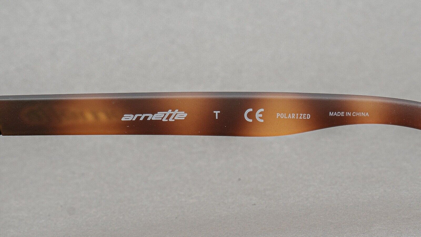 Arnette Slickster 4185-2273/81 Black Brown Tortoise Polorized Sunglasses 58[]16