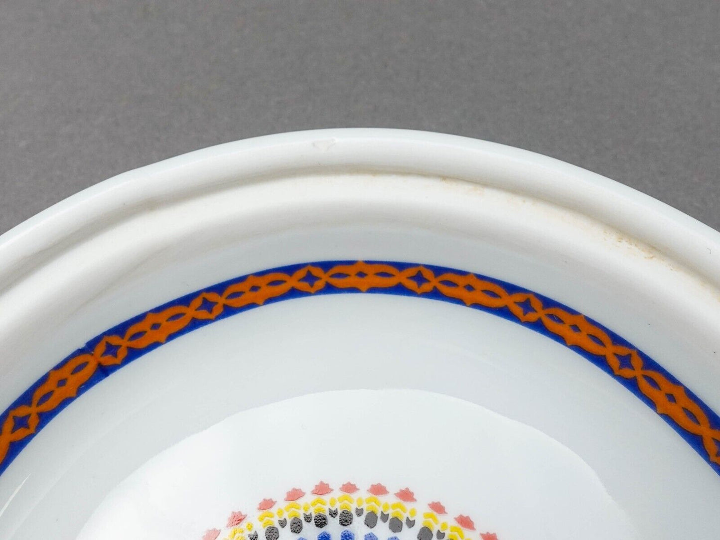 Cocema Fes Maroc Morocco Tile Mosaic Porcelain Covered Cheese Or Butter Dish