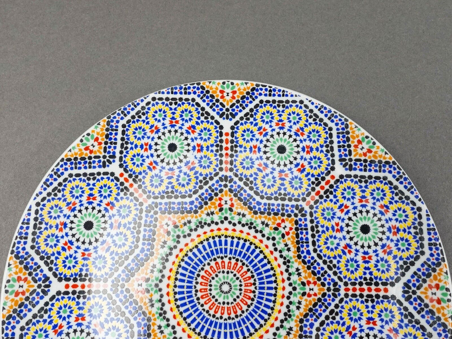 Cocema Fes Maroc Morocco Tile Mosaic Porcelain Bread & Butter Plate Set Of 6