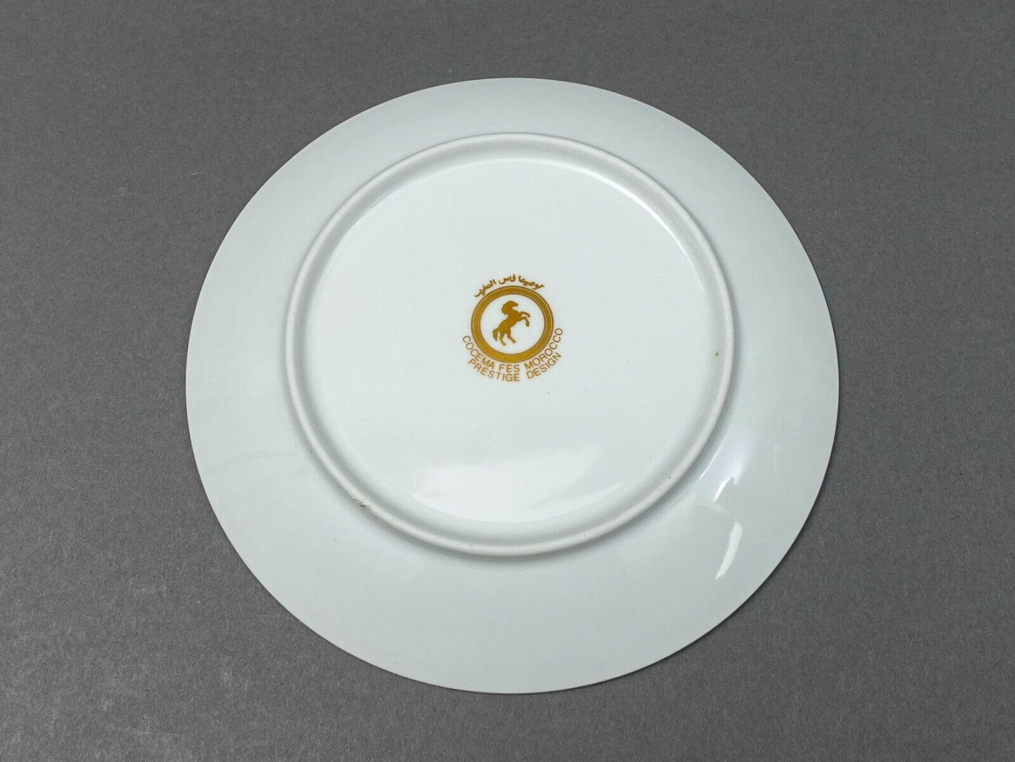 Cocema Fes Morocco Prestige Design Green Gold Bread & Butter Plate Set Of 8