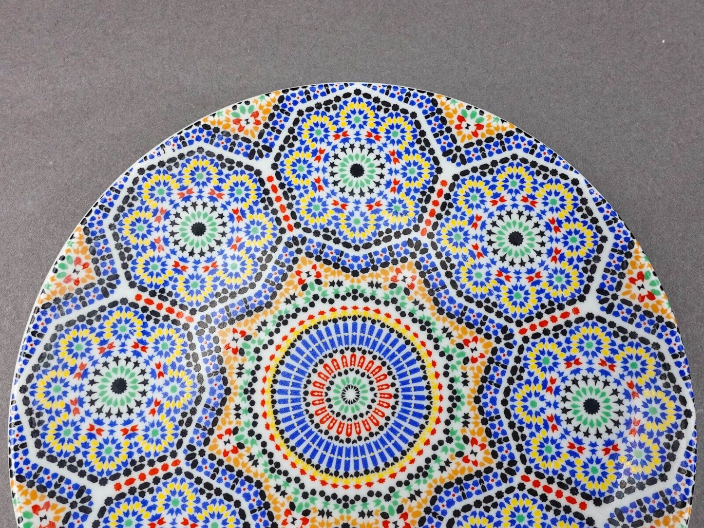 Cocema Fes Maroc Morocco Tile Mosaic Porcelain Bread & Butter Plate Set Of 5