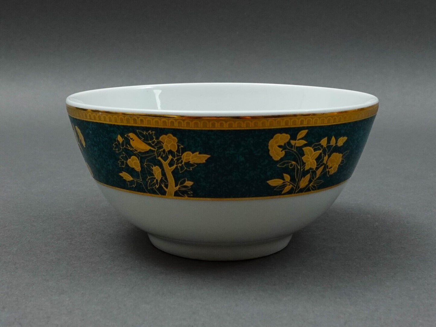 Cocema Fes Morocco Prestige Design Green Gold Porcelain Fruit Cereal Bowl Set 6