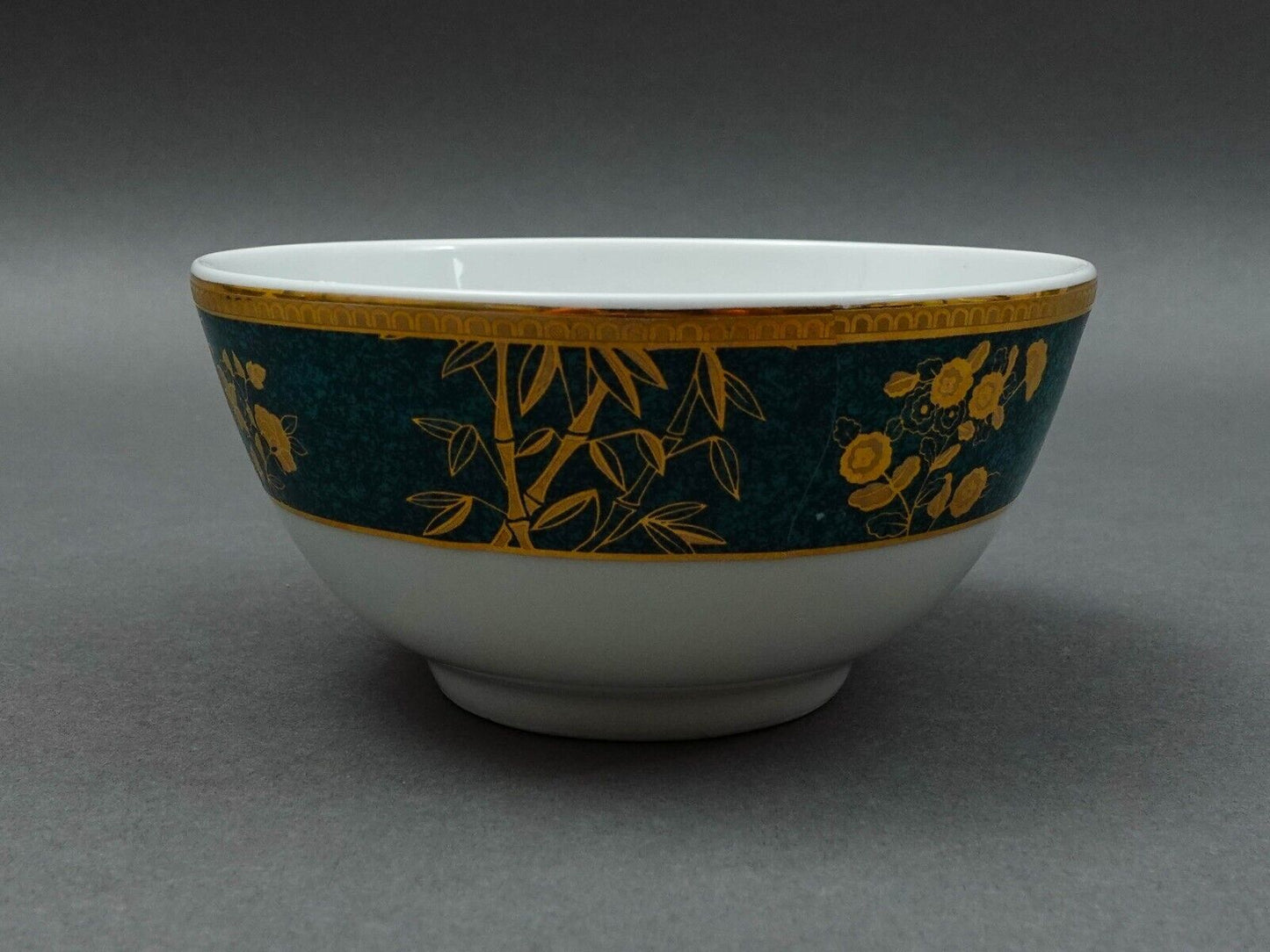Cocema Fes Morocco Prestige Design Green Gold Porcelain Fruit Cereal Bowl Set 6