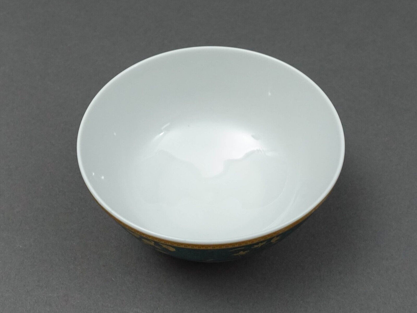 Cocema Fes Morocco Prestige Design Green Gold Porcelain Fruit Cereal Bowl Set 6