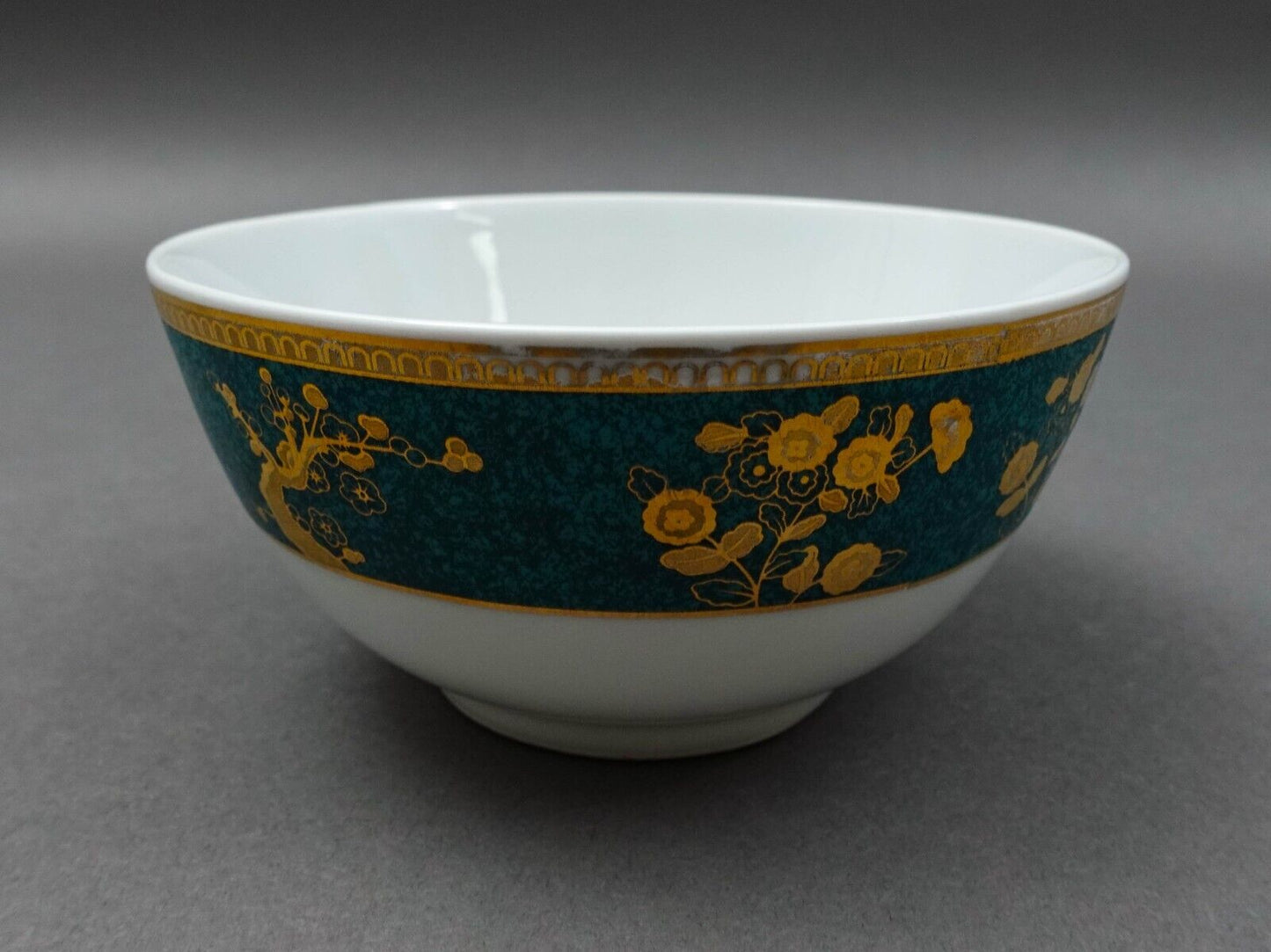 Cocema Fes Morocco Prestige Design Green Gold Porcelain Fruit Cereal Bowl Set 6