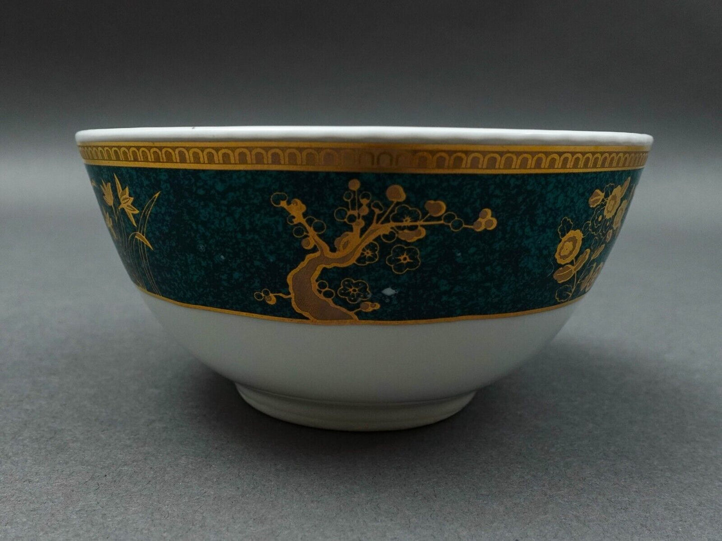 Cocema Fes Morocco Prestige Design Green Gold Porcelain Fruit Cereal Bowl Set 6