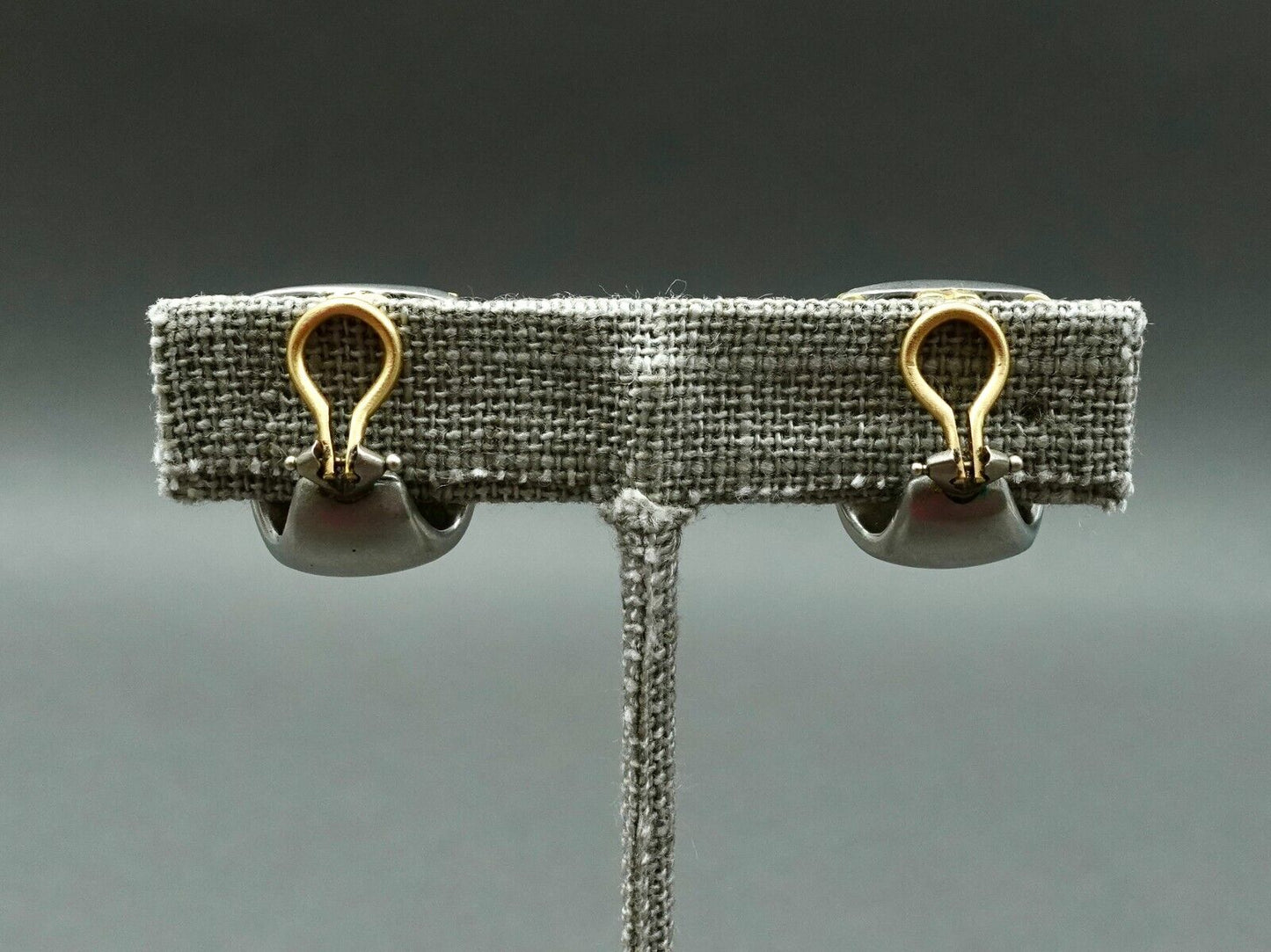 Barry Kieselstein Cord 18K Gold Stainless Women Of The World Clip On Earrings