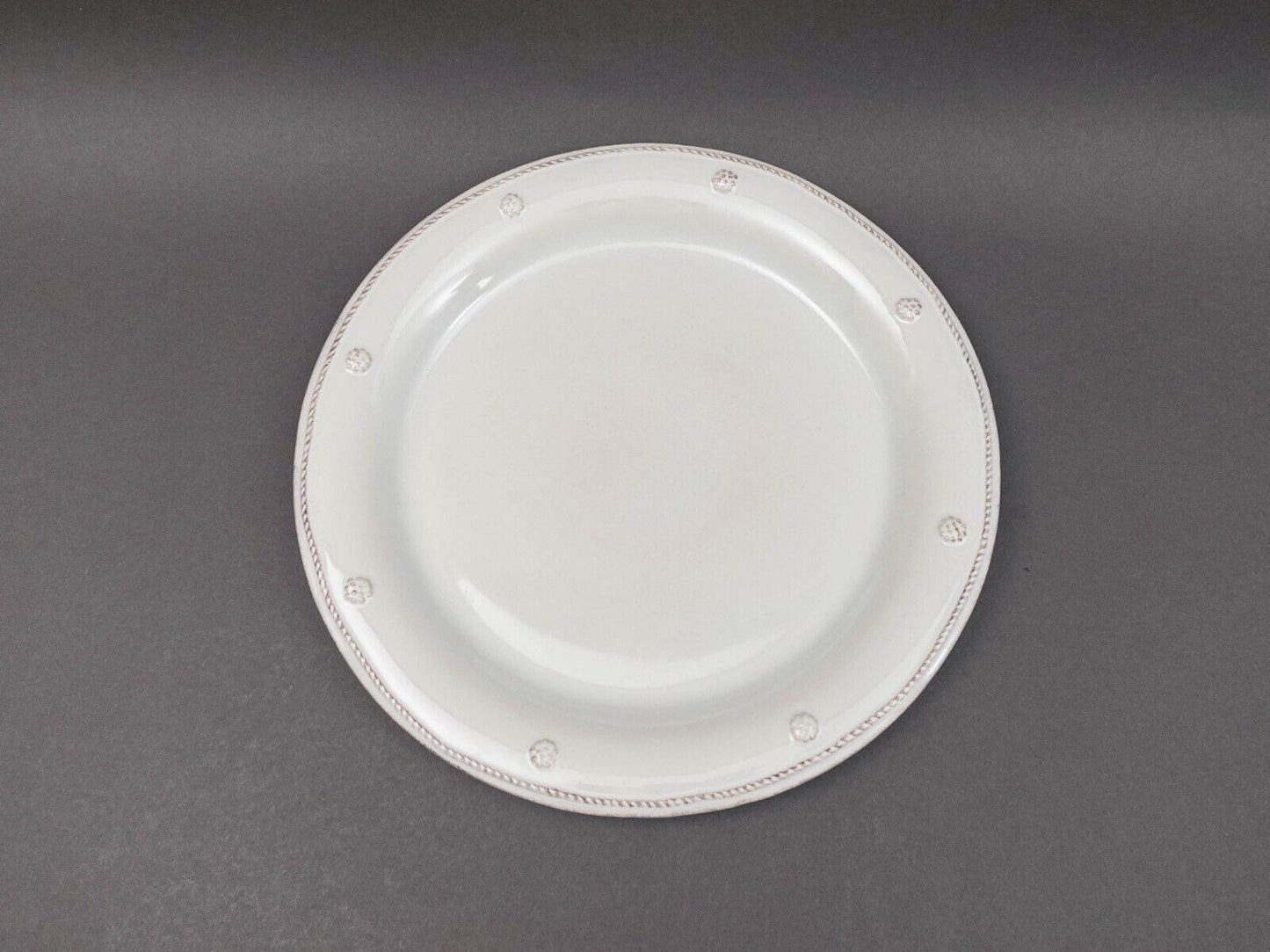 Juliska Portugal Berry & Thread Whitewash 13 3/4" Charger Plate Set Of 6