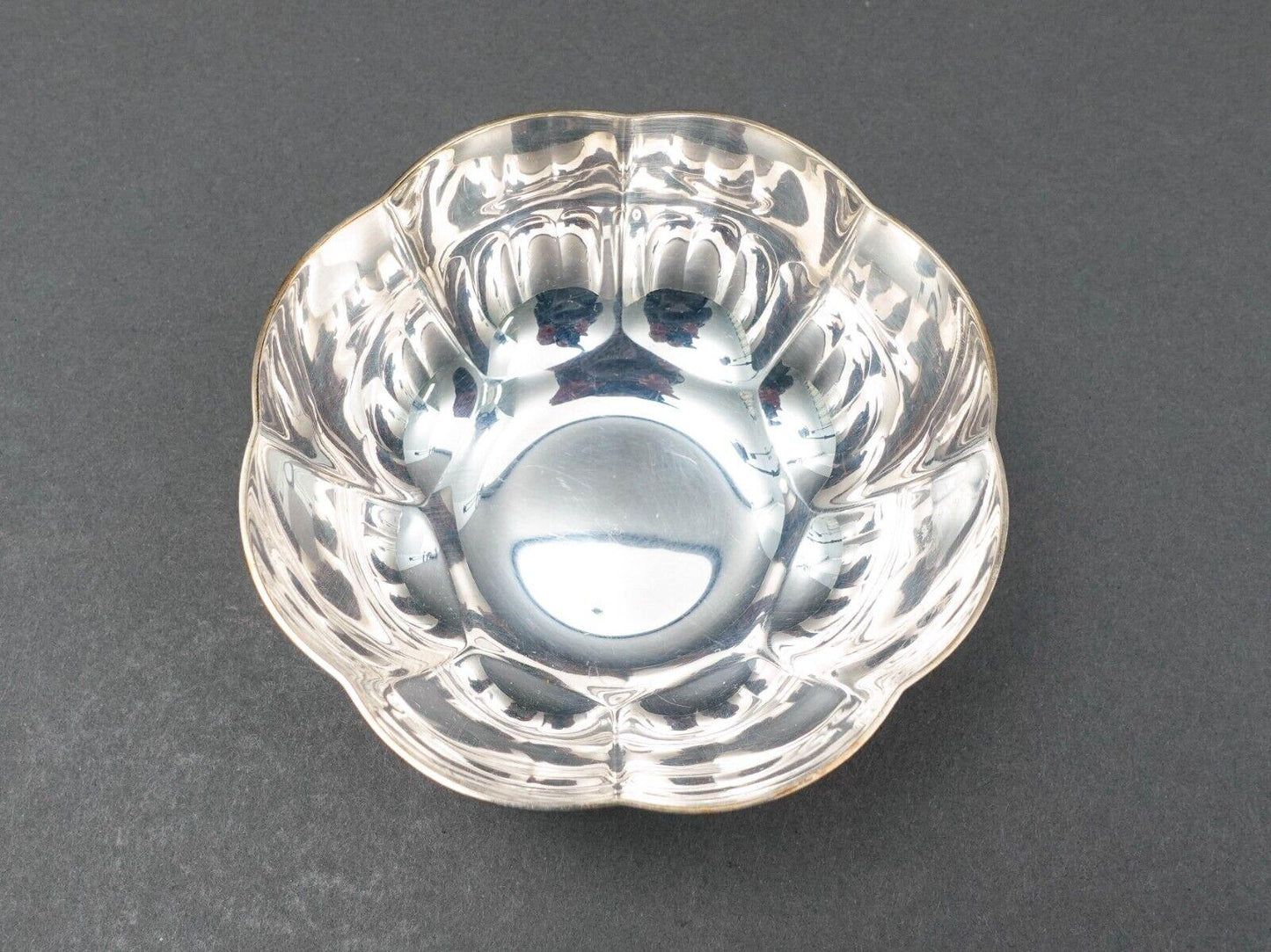 Christofle France Silver Plate 4 1/4" Melon Bowl Set Of 3