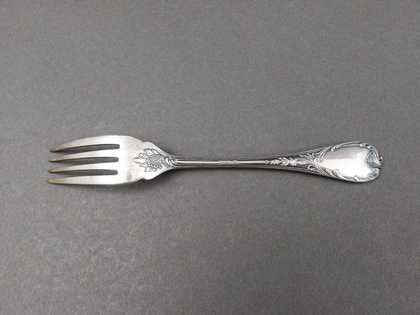 Christofle France Marly Silverplate 7" Fish Fork Set Of 7