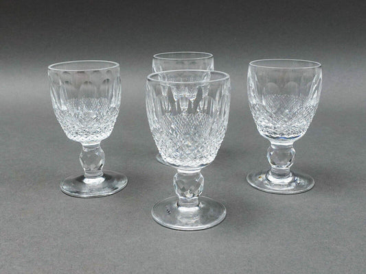 Waterford Crystal Colleen Claret Short Stem 3 7/8" Port Wine Glasses Set Of 4