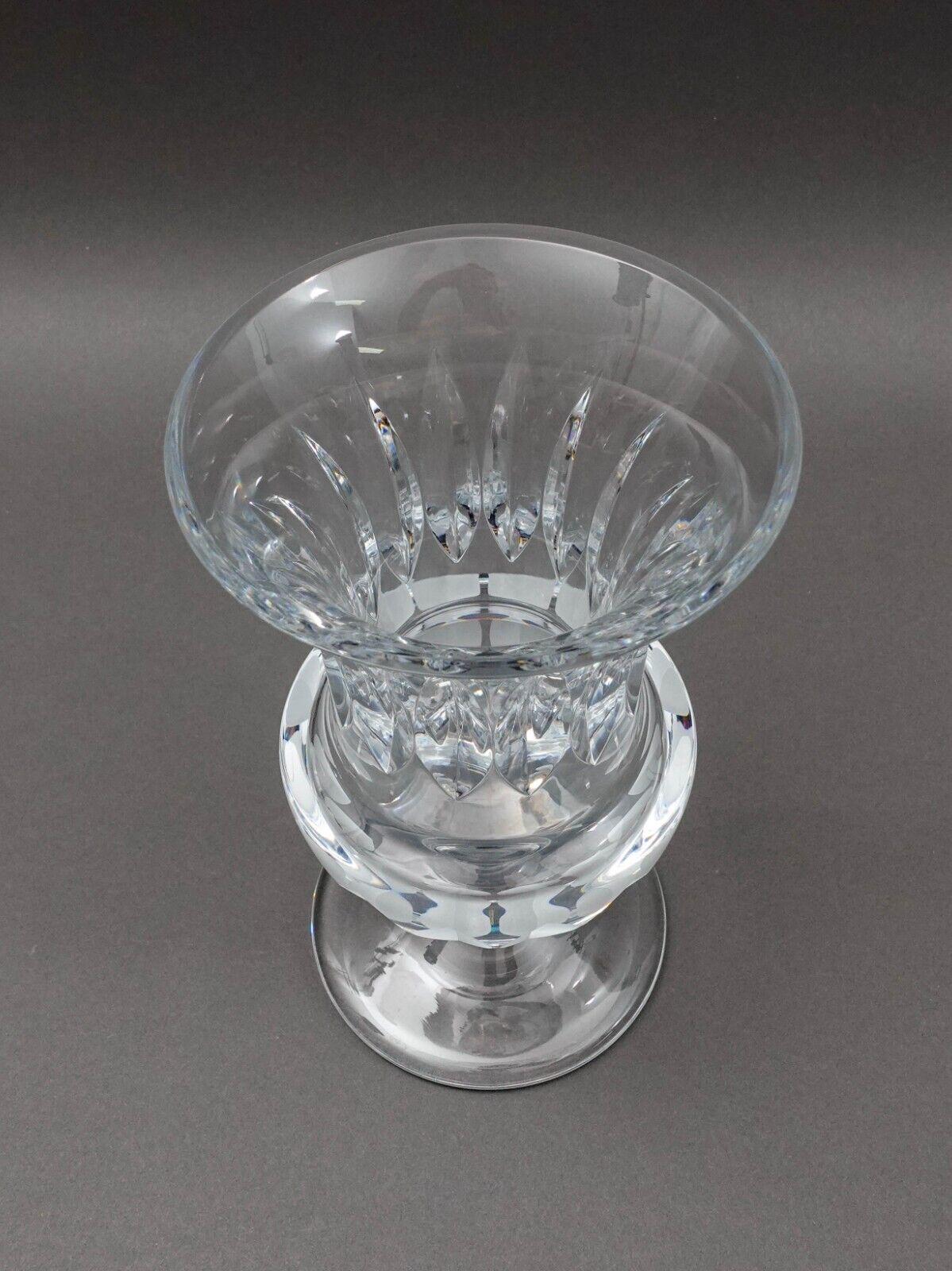 Cartier Crystal France Vintage La Maison Du Shogun Cut Glass Vase 8 3/4"