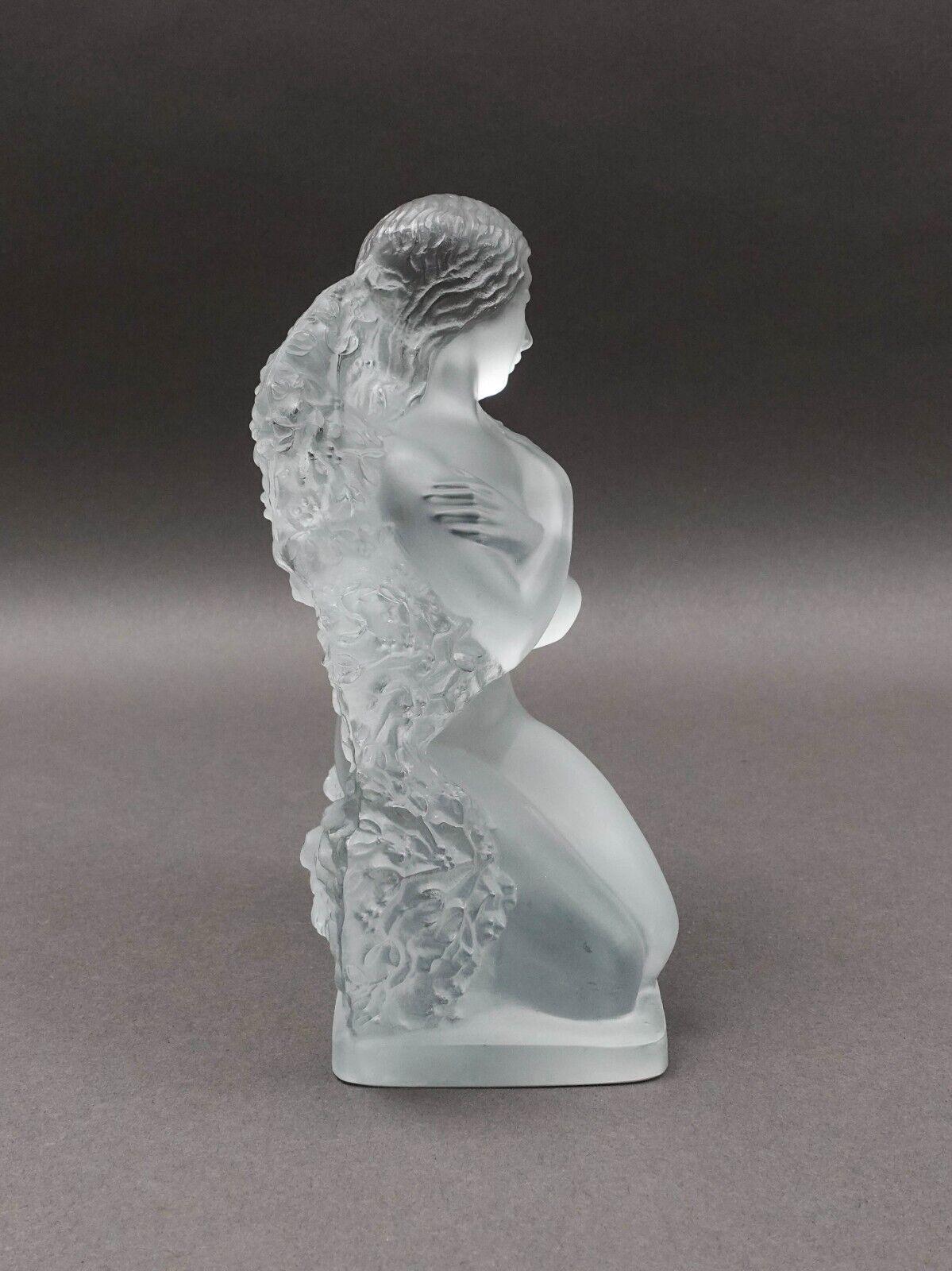 Lalique Crystal France Hiver The Four Seasons Winter Statue Series Figure (Read)