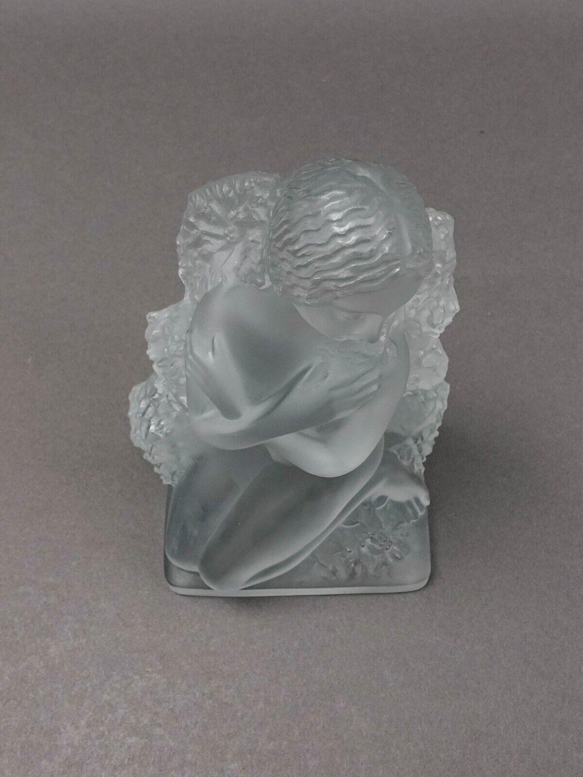 Lalique Crystal France Hiver The Four Seasons Winter Statue Series Figure (Read)