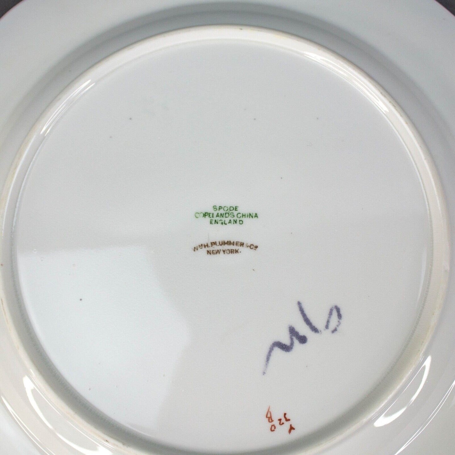 Spode Copeland WMH Plummer & Co NY Landscape House Scene 8.75" Plates Set Of 2
